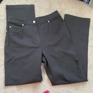 St John Sport|| High Rise Straight Leg Black Denim Jeans, Size 8.Great condition